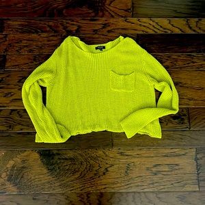 Bright green sweater size M